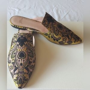 J. Crew Marina Slide in Brocade size 9.5